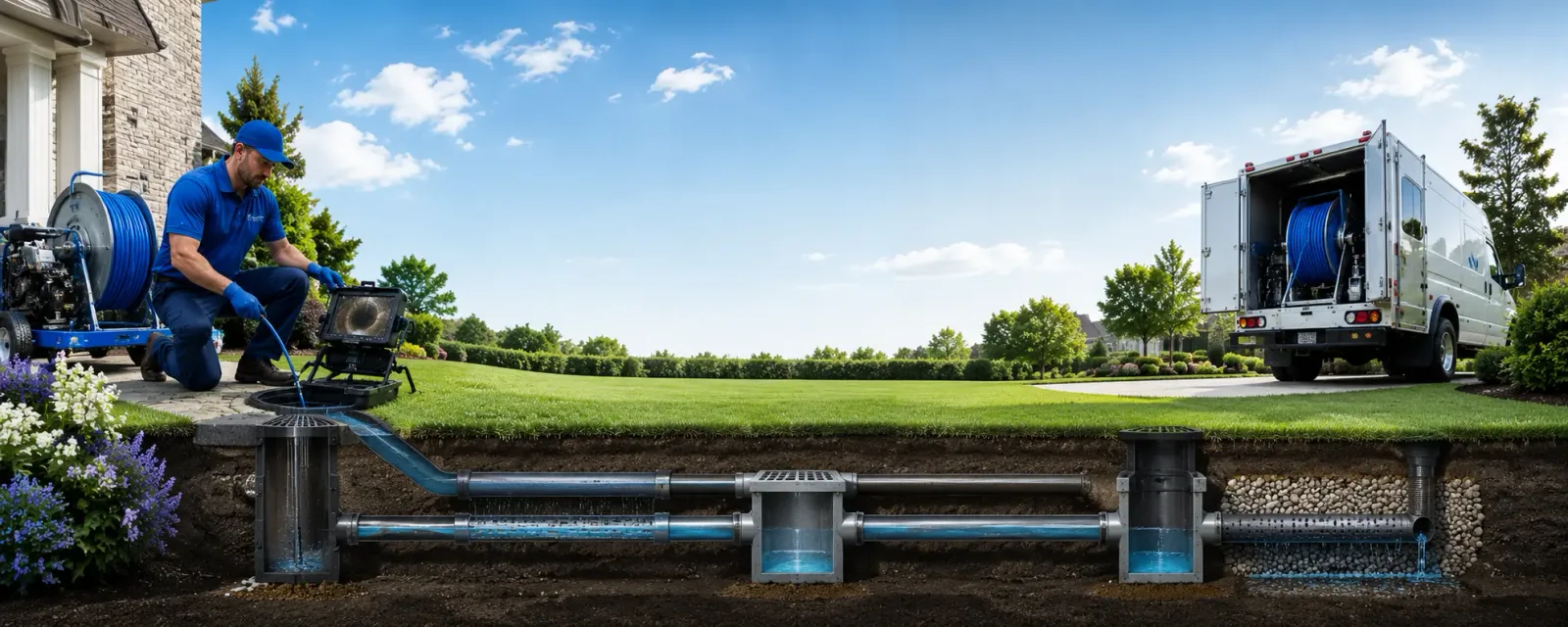 Outdoor drain cleaning information for Belle, WV